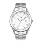 TFX Men's Silver Watch w/ White Round Dial